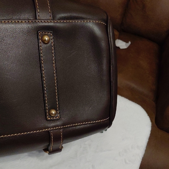 Dooney & Bourke Large Florentine Satchel With Wallet In Brown Tmoro - Picture 4 of 15